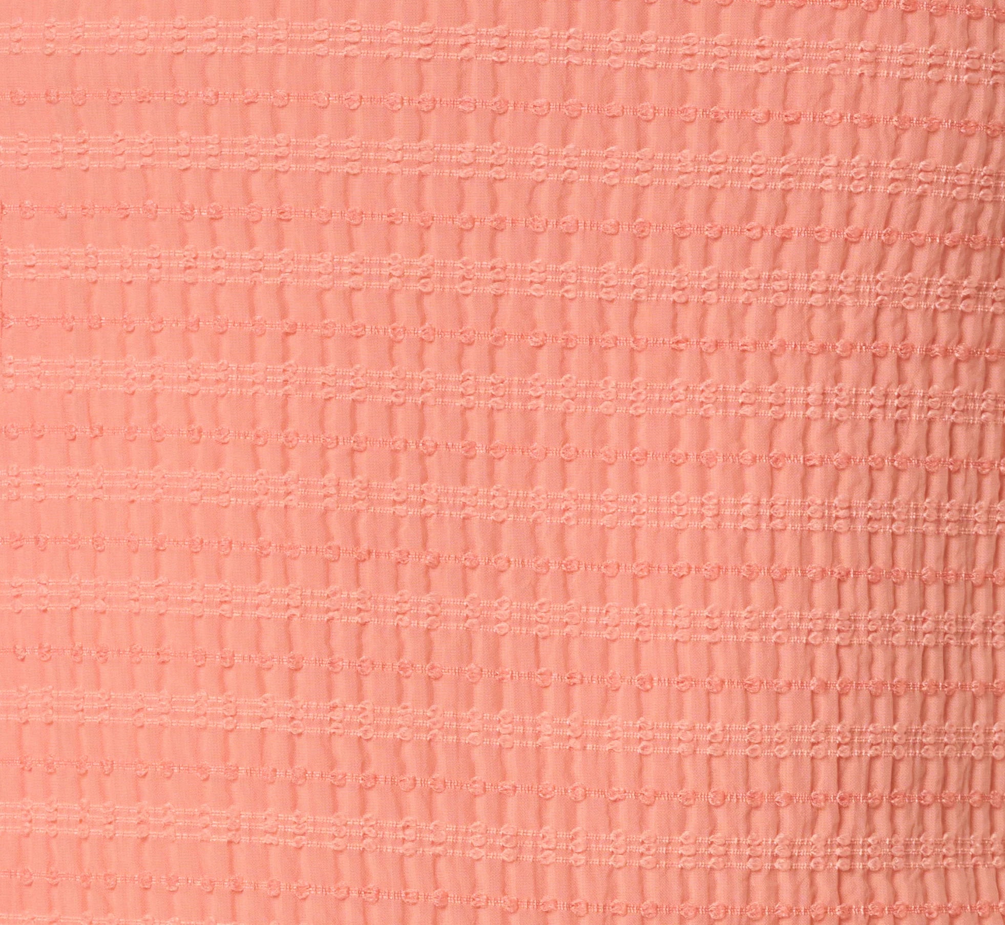 Drop Waist Seersucker Beaded Strap Sundress In Coral
