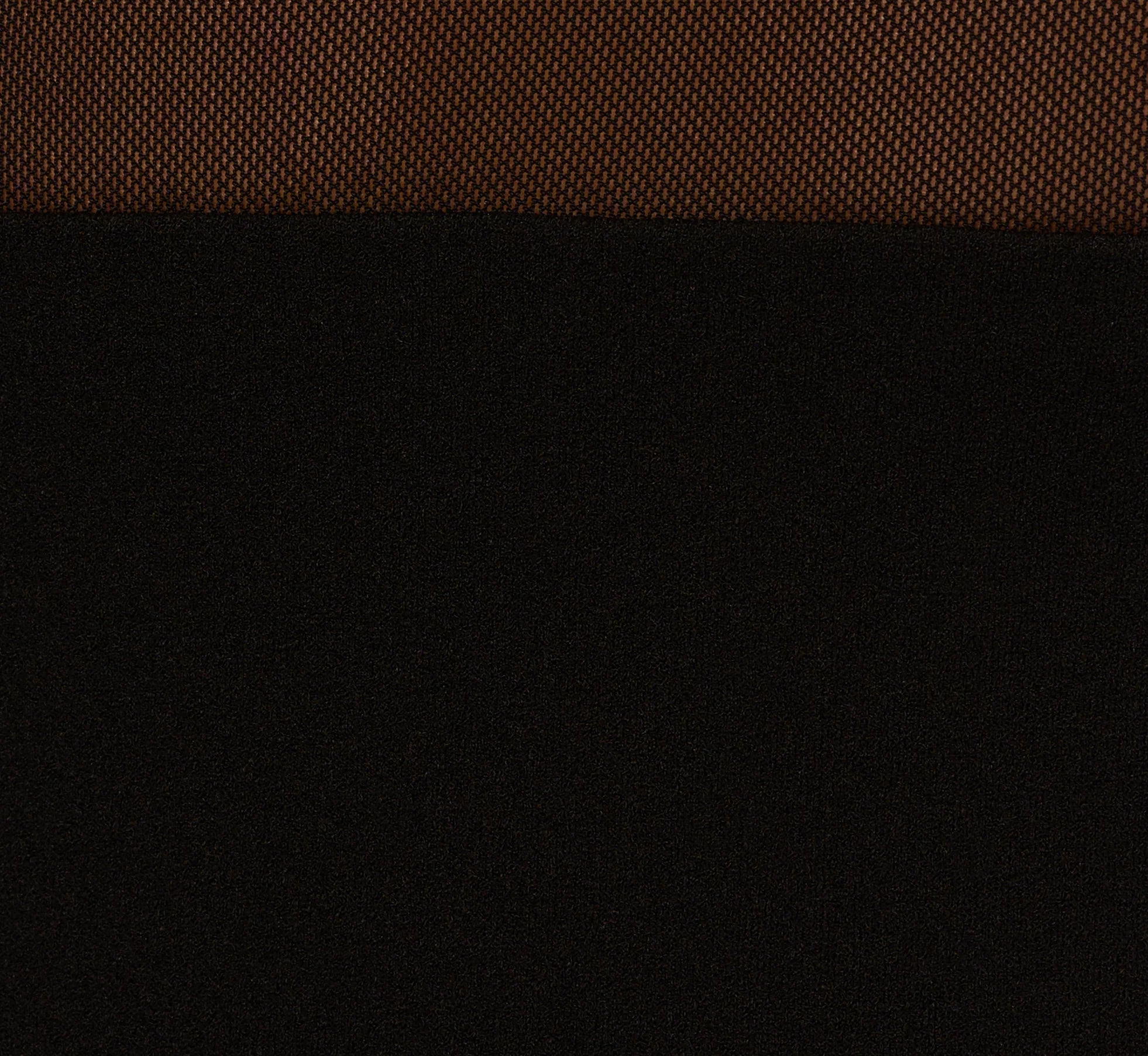 Long Sleeve Knit Crepe Mesh Illusion Column Dress In Black