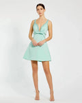 Hand Beaded Detail A-Line Mini Dress