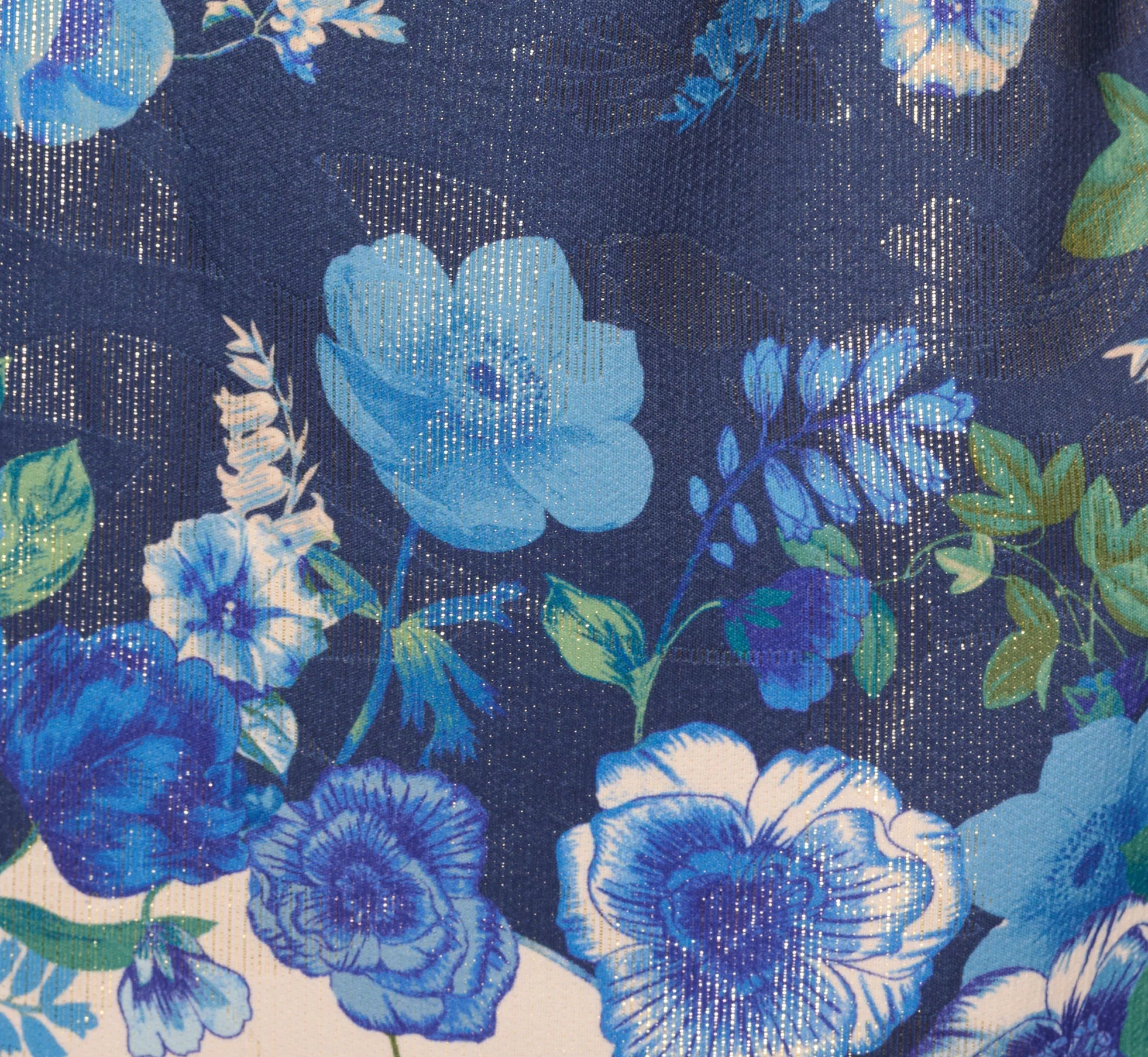 Bell Sleeve Floral Short Sheath Dress In Navy Multi