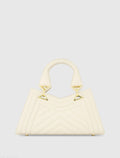 Quilted Napa Leather Angular Handbag